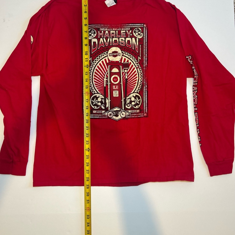 Harley-Davidson Vibrant Red Cotton Shirt - Picture 7 of 10